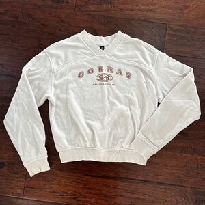 H&M Women's Cream Colored Arizona Cobras Sweatshirt Size XS